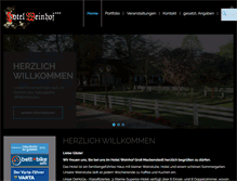 Tablet Screenshot of hotelweinhof.de